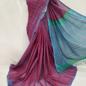 Mangalagiri Pure Handloom Cotton Stripe Sarees