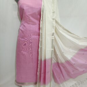 Mangalagiri Pattu Buta Dress Material Set (Unstiched)