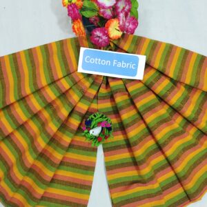 Mangalagiri Cotton Stripe Fabric (Unstiched)