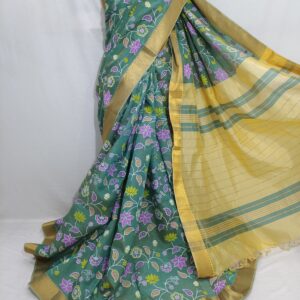 Mangalagiri Pattu Digital Print Saree