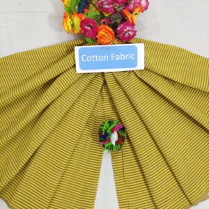 Mangalagiri Cotton Stripe Fabric (Unstiched)