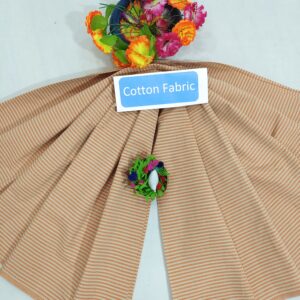 Mangalagiri Cotton Stripe Fabric (Unstiched)