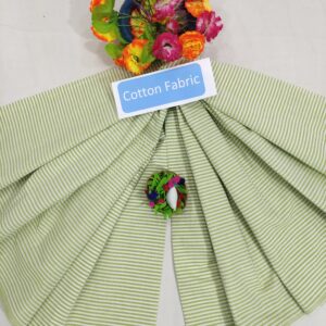 Mangalagiri Cotton Stripe Fabric (Unstiched)