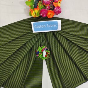Mangalagiri Cotton Stripe Fabric (Unstiched)