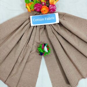 Mangalagiri Cotton Stripe Fabric (Unstiched)