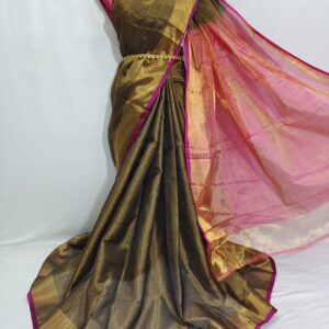 Mangalagiri Pure Pattu High Quality Zari Warp Tissue Sarees