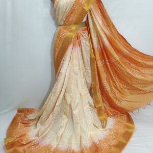 Mangalagiri Pattu Shibhori Dyeing Small jari Border Sarees