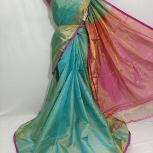 Mangalagiri Pure Pattu High Quality Zari Warp Tissue Sarees