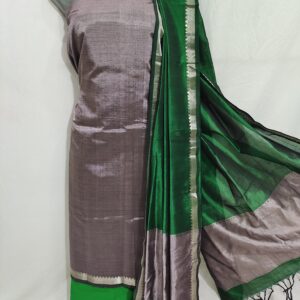 Mangalagiri Pattu Buta Dress Material Set (Unstiched)