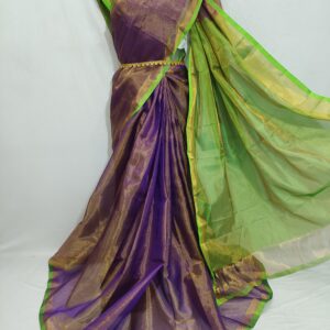 Mangalagiri Pure Pattu High Quality Zari Warp Tissue Sarees