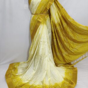 Mangalagiri Pattu Shibhori Dyeing Small jari Border Sarees