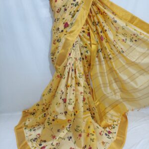 Mangalagiri Pattu Digital Print Saree