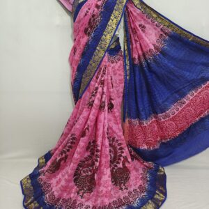 Mangalagiri Kalamkari Cotton Sarees