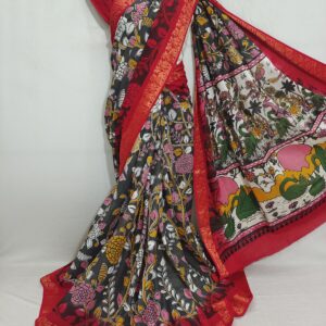 Mangalagiri Kalamkari Cotton Sarees