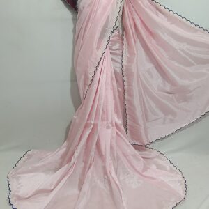 Mangalagiri Pattu Plain  & Cut Work Sarees