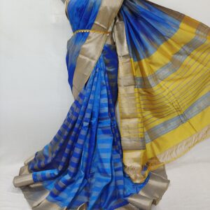 Mangalagiri Pattu Zari Border Ekkat Sarees