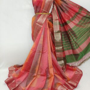 Mangalagiri Pattu Zari Border Ekkat Sarees