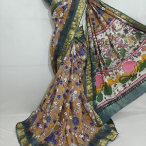 Mangalagiri Kalamkari Cotton Sarees